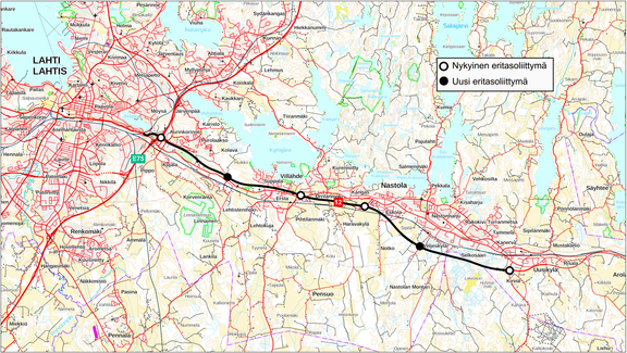 Suunnittelualue kartalla